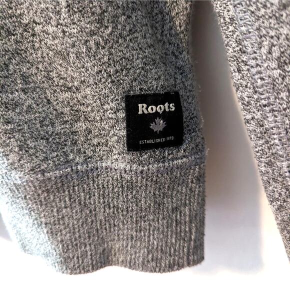 Roots Gray Cotton Crew Neck Sweatshirt Size M - Picture 3 of 7